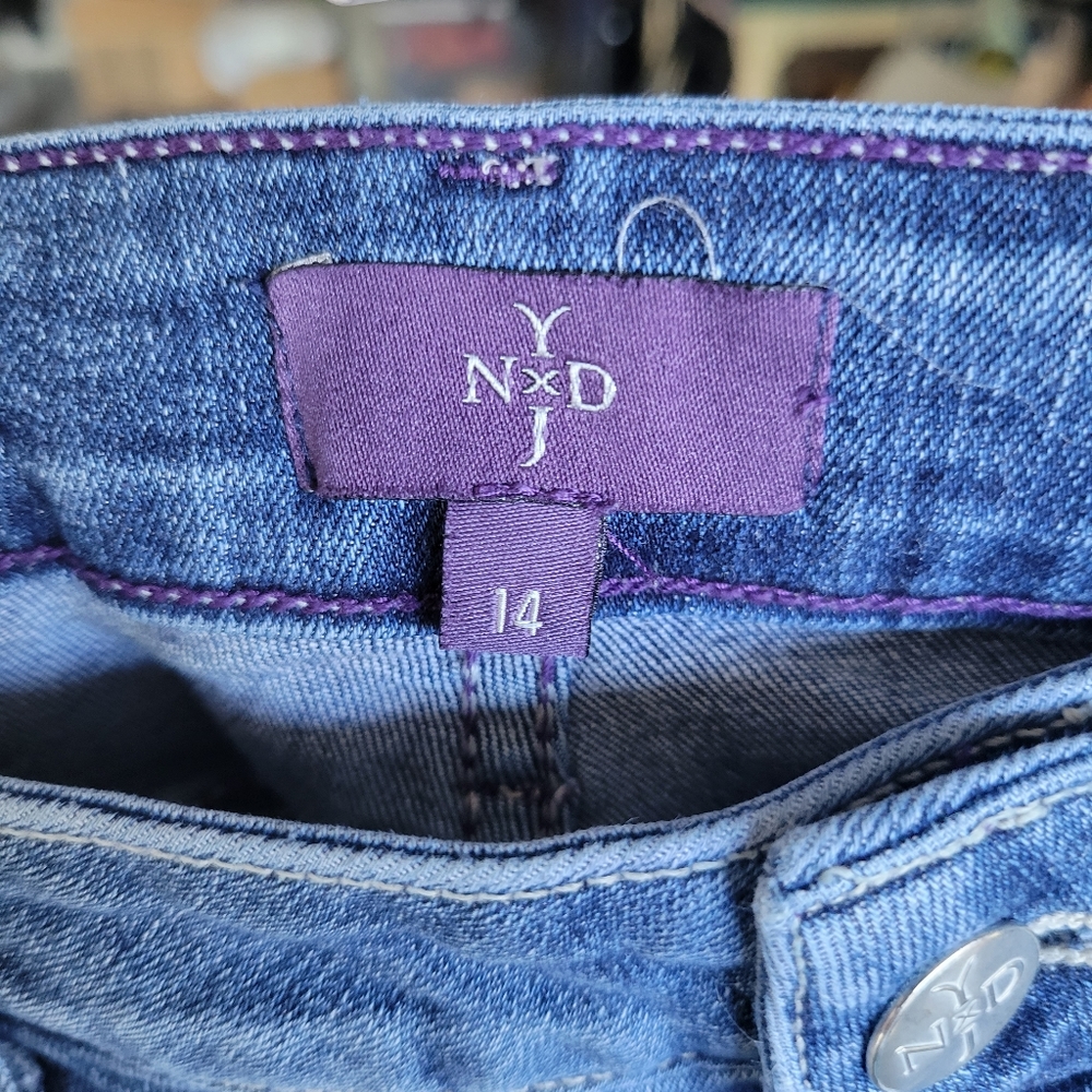 NYDJ Women's Classic Blue Straight Leg Jeans